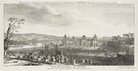 KG 13233
<br/>
Meudon, chateau gezien vanaf het eerste hek
<br/>
<em>Rigaud, Jacques (1681-1754)(?)</em>